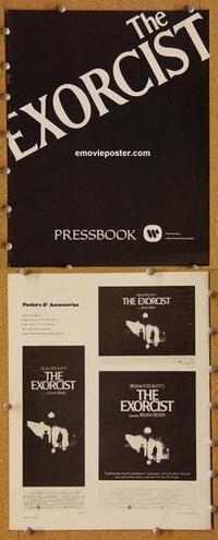 h443 EXORCIST movie pressbook '74 William Friedkin, Von Sydow