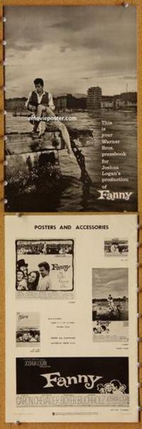 h445 FANNY movie pressbook '61 Charles Boyer, Chevalier, Caron