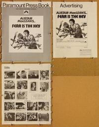 h447 FEAR IS THE KEY movie pressbook '73 Alistair MacLean, Newman