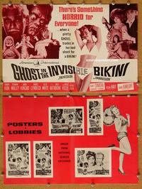 h454 GHOST IN THE INVISIBLE BIKINI movie pressbook '66 Karloff