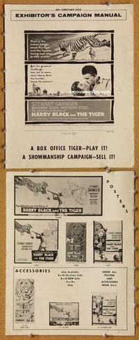 h460 HARRY BLACK & THE TIGER movie pressbook '58 Granger, Rush