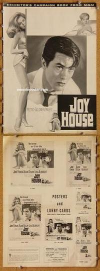 h483 JOY HOUSE movie pressbook '64 Jane Fonda, Alain Delon
