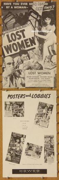 h496 MESA OF LOST WOMEN movie pressbook '52 Jackie Coogan, sci-fi!