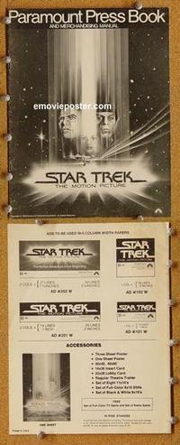 h538 STAR TREK movie pressbook '79 Shatner, Bob Peak art!