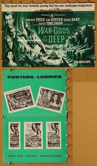 h558 WAR-GODS OF THE DEEP movie pressbook '65 AIP, Vincent Price