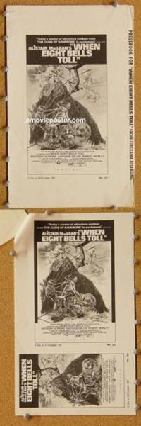 h559 WHEN EIGHT BELLS TOLL movie pressbook '71 Anthony Hopkins