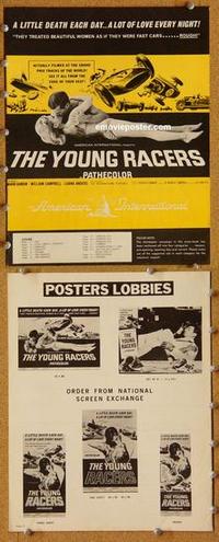 h569 YOUNG RACERS movie pressbook '63 Roger Corman, car racing!