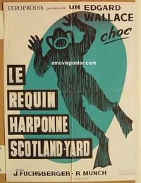 h232 INN ON THE RIVER French 23x31 movie poster '62 Edgar Wallace