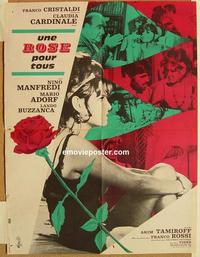 h244 ROSE FOR EVERYONE French 22x29 movie poster '67 Claudia Cardinale