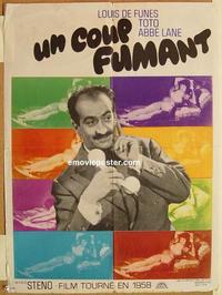 h249 TOTO IN MADRID French 23x31 movie poster '59 Louis de Funes