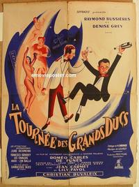 h235 LA TOURNEE DES GRANDS DUCS French 23x31 movie poster '53 comedy!