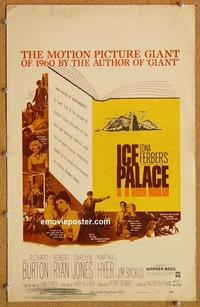 h154 ICE PALACE window card movie poster '60 Richard Burton, Robert Ryan