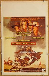 h179 ONCE UPON A TIME IN THE WEST window card movie poster '68 Sergio Leone
