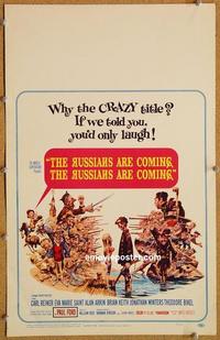 h185 RUSSIANS ARE COMING window card movie poster '66 Reiner, Jack Davis art!