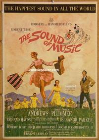 h192 SOUND OF MUSIC special window card movie poster '65 classic Julie Andrews!