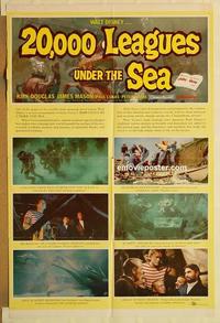k009 20,000 LEAGUES UNDER THE SEA style B one-sheet movie poster '55 Verne