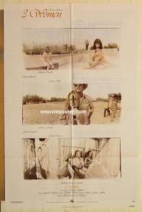 k013 3 WOMEN one-sheet movie poster '77 Robert Altman, Shelley Duvall