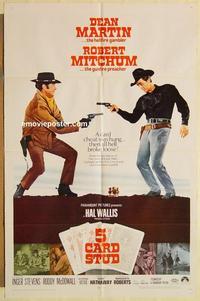k018 5 CARD STUD one-sheet movie poster '68 Dean Martin, Robert Mitchum