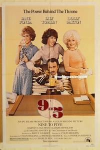 k022 9 TO 5 one-sheet movie poster '80 Dolly Parton, Jane Fonda, Tomlin