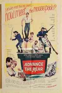 k024 ADVANCE TO THE REAR one-sheet movie poster '64 Glenn Ford, Stevens