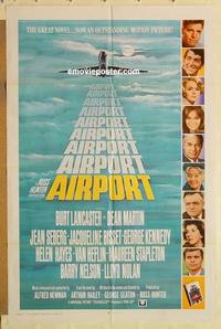 k028 AIRPORT int'l one-sheet movie poster '70 Burt Lancaster, Dean Martin
