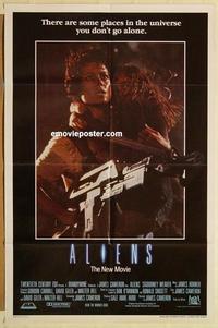 k036 ALIENS int'l one-sheet movie poster '86 James Cameron, Sigourney Weaver