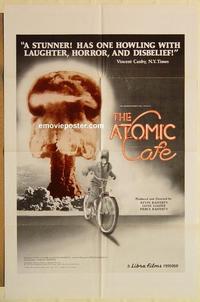 k060 ATOMIC CAFE one-sheet movie poster '82 nuclear bomb documentary!