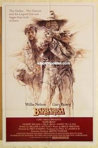 k072 BARBAROSA one-sheet movie poster '82 Willie Nelson, Gary Busey