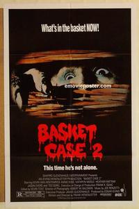 k075 BASKET CASE 2 one-sheet movie poster '90 horror comedy sequel!