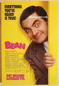 k088 BEAN DS advance one-sheet movie poster '97 Rowan Atkinson is Mr Bean!