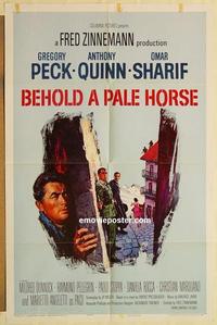 k098 BEHOLD A PALE HORSE one-sheet movie poster '64 Gregory Peck, Quinn