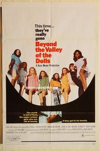 k107 BEYOND THE VALLEY OF THE DOLLS one-sheet movie poster '70 Russ Meyer