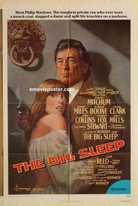 k115 BIG SLEEP one-sheet movie poster '78 Robert Mitchum, Stewart