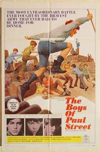 k154 BOYS OF PAUL STREET one-sheet movie poster '69 Kemp, Burleigh