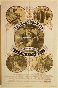 k158 BREAKHEART PASS one-sheet movie poster '76 Charles Bronson