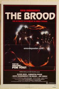 k167 BROOD one-sheet movie poster '79 David Cronenberg, Oliver Reed