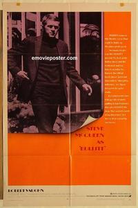 k171 BULLITT one-sheet movie poster '69 Steve McQueen, Robert Vaughn