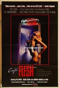 k174 CAFE FLESH video one-sheet movie poster '82 post nuclear sexy sci-fi!