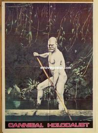 k182 CANNIBAL HOLOCAUST Italian one-sheet movie poster '80 Ruggero Deodato