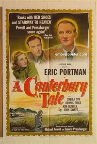k183 CANTERBURY TALES one-sheet movie poster '49 Powell & Pressburger