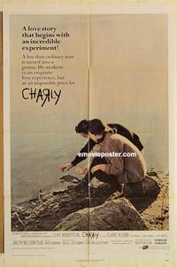 k202 CHARLY one-sheet movie poster R70s Cliff Robertson, Claire Bloom