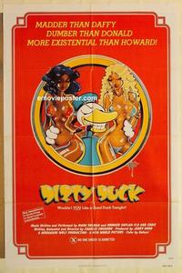 k204 CHEAP one-sheet movie poster R77 Dirty Duck, Rick Griffin art!