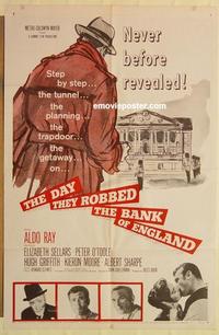 k260 DAY THEY ROBBED THE BANK OF ENGLAND one-sheet movie poster '60