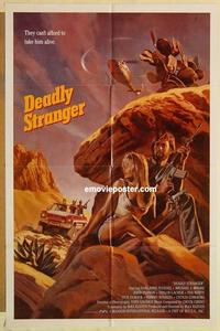 k262 DEADLY STRANGER one-sheet movie poster '88 Max Kleven, action thriller!