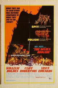 k275 DEVIL'S BRIGADE one-sheet movie poster '68 William Holden, Rennie