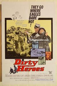 k286 DIRTY HEROES one-sheet movie poster '69 Stafford, Jurgens