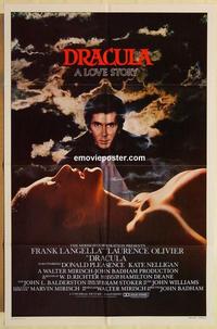 k296 DRACULA one-sheet movie poster '79 Frank Langella, Laurence Olivier