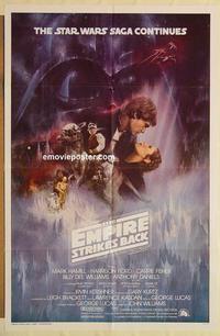 k324 EMPIRE STRIKES BACK int'l 1sh movie poster '80 GWTW style!
