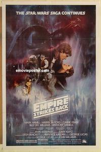k325 EMPIRE STRIKES BACK style A 1sh movie poster '80 GWTW style!