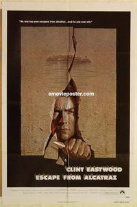 k329 ESCAPE FROM ALCATRAZ one-sheet movie poster '79 Clint Eastwood